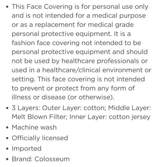 NWT Unisex Michigan Wolverines Colosseum 2 Pack Face Mask - Picture 5 of 5